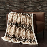Chalet Aztec Campfire Sherpa Throw, 6 MOQ