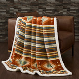 Del Sol Campfire Sherpa Throw, 6 MOQ