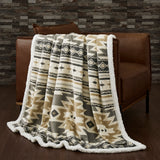 Desert Sage Campfire Sherpa Throw, 6 MOQ