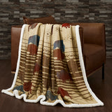 Home on the Range Campfire Sherpa Throw, 6 MOQ