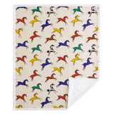Wild Horses Campfire Sherpa Throw, 6 MOQ