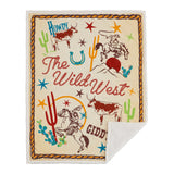 Western Adventure Campfire Sherpa Throw, 6 MOQ