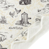 Farm Life Campfire Sherpa Throw, 6 MOQ
