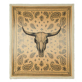 Marston Longhorn Campfire Sherpa Throw, 6 MOQ