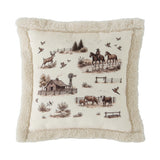 Western Range Campfire Sherpa Pillow, 6 MOQ