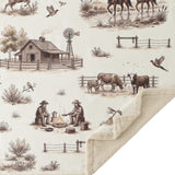 Western Range Campfire Sherpa Throw, 6 MOQ