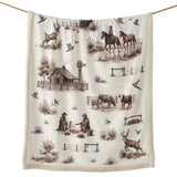 Western Range Campfire Sherpa Throw, 6 MOQ