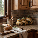 Rustic Bear 3PC Canister Set, Case of 2 Sets
