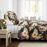 Peony Washed Linen Blend Bedding Set