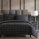 Windowpane Plaid Bedding Set