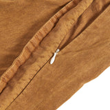 Stonewashed Cotton Canvas Long Lumbar Pillow