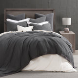 Stonewashed Cotton Waffle Weave Duvet Cover Set