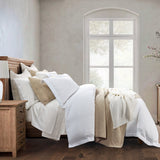 Stonewashed Cotton Waffle Weave Duvet Cover Set