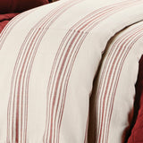 Prescott Bedding Set in Red color close view from HiEnd Accents