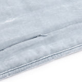 Stella Faux Silk Velvet Double Box Stitch Quilt Set