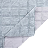Stella Faux Silk Velvet Double Box Stitch Quilt Set