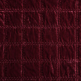 Stella Faux Silk Velvet Double Box Stitch Quilt Set