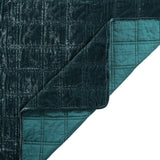 Stella Faux Silk Velvet Double Box Stitch Quilt Set