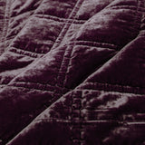 Stella Faux Silk Velvet Double Box Stitch Quilt Set