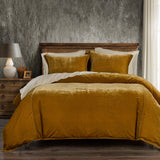 Stella Faux Silk Velvet Duvet Cover Set