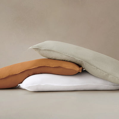 100% European Flax Linen Long Lumbar Pillow