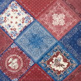 Patchwork Bandana Teddy-Backed Throw, 2 MOQ
