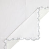 Delphine Scalloped Edge Washed Linen Blend Bedding Set