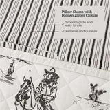 Ranch Life Western Toile Reversible Quilt Set