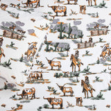 Ranch Life 200TC Cotton Percale Sheet Set