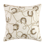 Pierre Equestrian Cotton Sateen Teddy-Backed Pillow, 2 MOQ