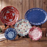Patchwork Bandana 14PC Melamine Dinnerware Set, 2 MOQ