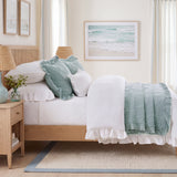 Sadie Stonewashed Paisley Ruffled Quilt Set