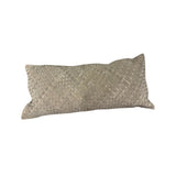 Woven Suede Lumbar Pillow