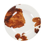Elsa Cowhide 14PC Melamine Dinnerware Set, 2 MOQ