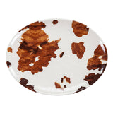 Elsa Cowhide 14PC Melamine Dinnerware Set, 2 MOQ