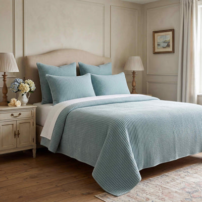 Stonewashed Cotton Velvet Quilt
