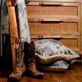 Lee Western Washed Denim Teddy-Backed Pillow, 2 MOQ