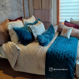 High Shine Satin Quatrefoil Quilt