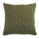 Cable Knit Soft Diamond Throw Pillow