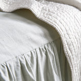 Luna Linen Bedspread Set with Drop Skirt detailed pic from HiEnd Accents