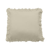 Lily Washed Linen Blend Ruffled Euro Sham