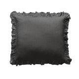 Lily Washed Linen Blend Ruffled Euro Sham