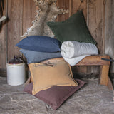 Stonewashed Cotton Canvas Euro Sham