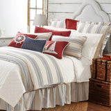Prescott Bedding Set in Navy color with matching bedding style from HiEnd Accents