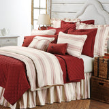 Prescott Small Oblong Lumbar Pillow, Solid Red