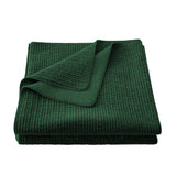 Stonewashed Cotton Velvet Quilt - Emerald