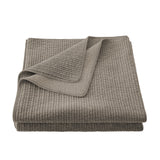 Stonewashed Cotton Velvet Quilt - Taupe