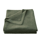 Stonewashed Cotton Velvet Quilt - Fern Green