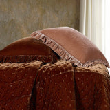 Stella Faux Silk Velvet Euro Shams with inserts from HiEnd Accents