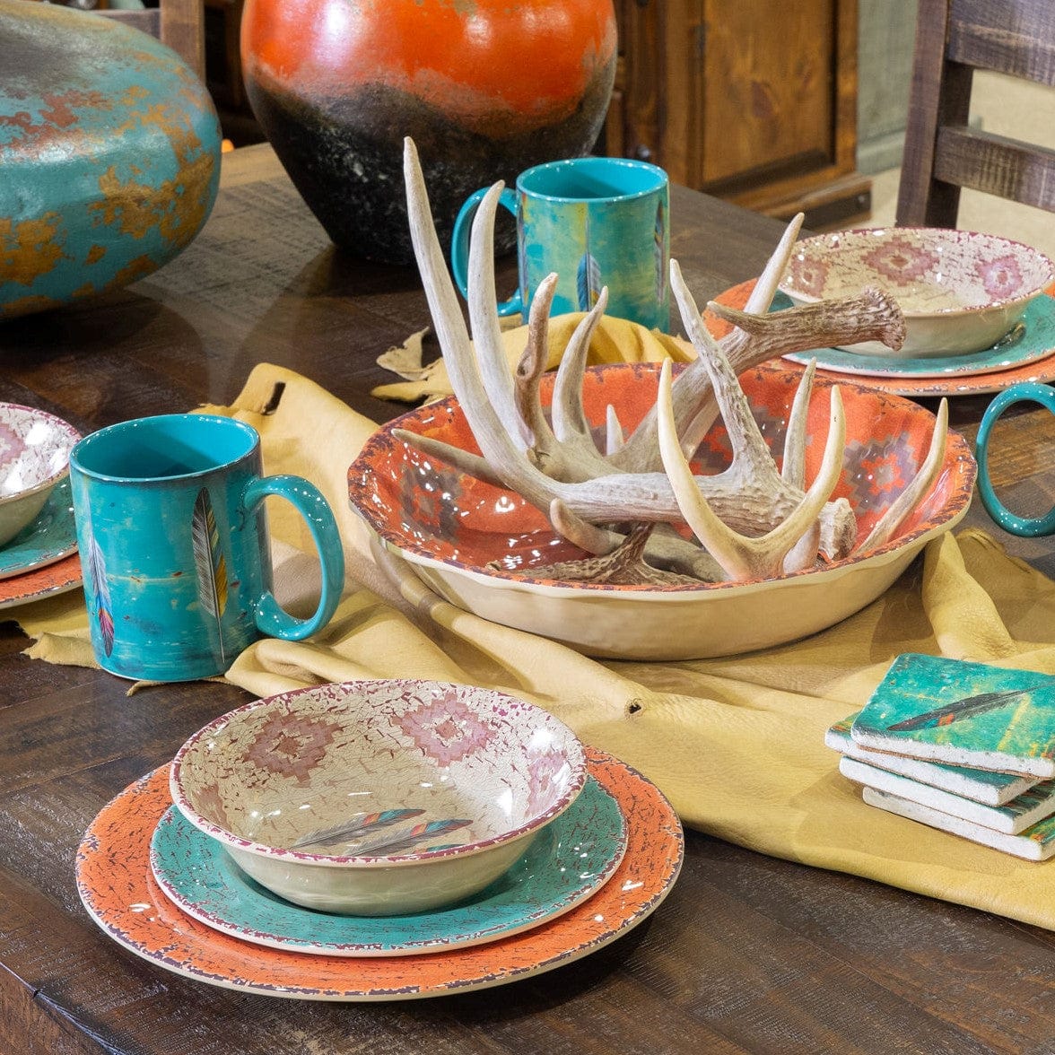 Feather melamine dinnerware
